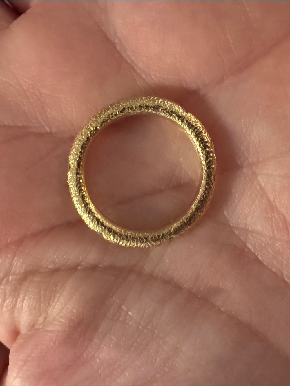 Imperfect Grace Maude Ring - 14k Gold and Diamond Band - size 6 - Picture 5 of 10